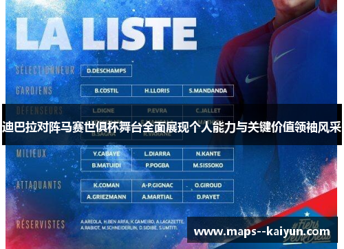 迪巴拉对阵马赛世俱杯舞台全面展现个人能力与关键价值领袖风采 迪巴拉对阵马赛世俱杯舞台全面展现个人能力与关键价值领袖风采